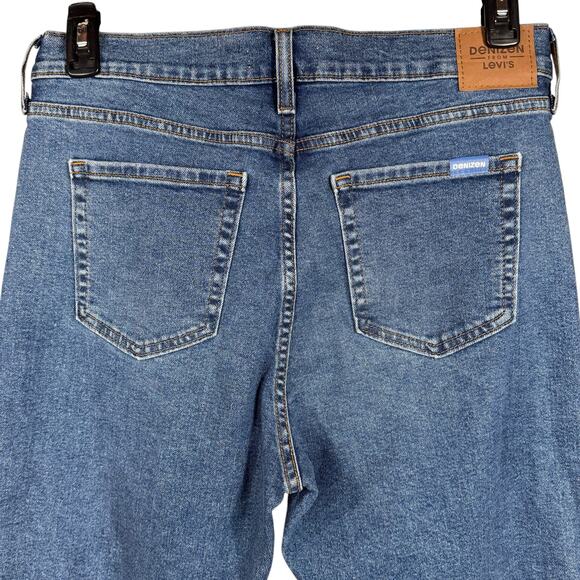 Denizen Levi's SZ 8 Vintage Boyfriend Jeans Distressed Mid-Rise Cuffed Stretch - Picture 7 of 12